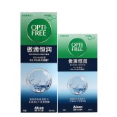 爱尔康傲滴恒润隐形眼镜多功能护理液300ml+90ml